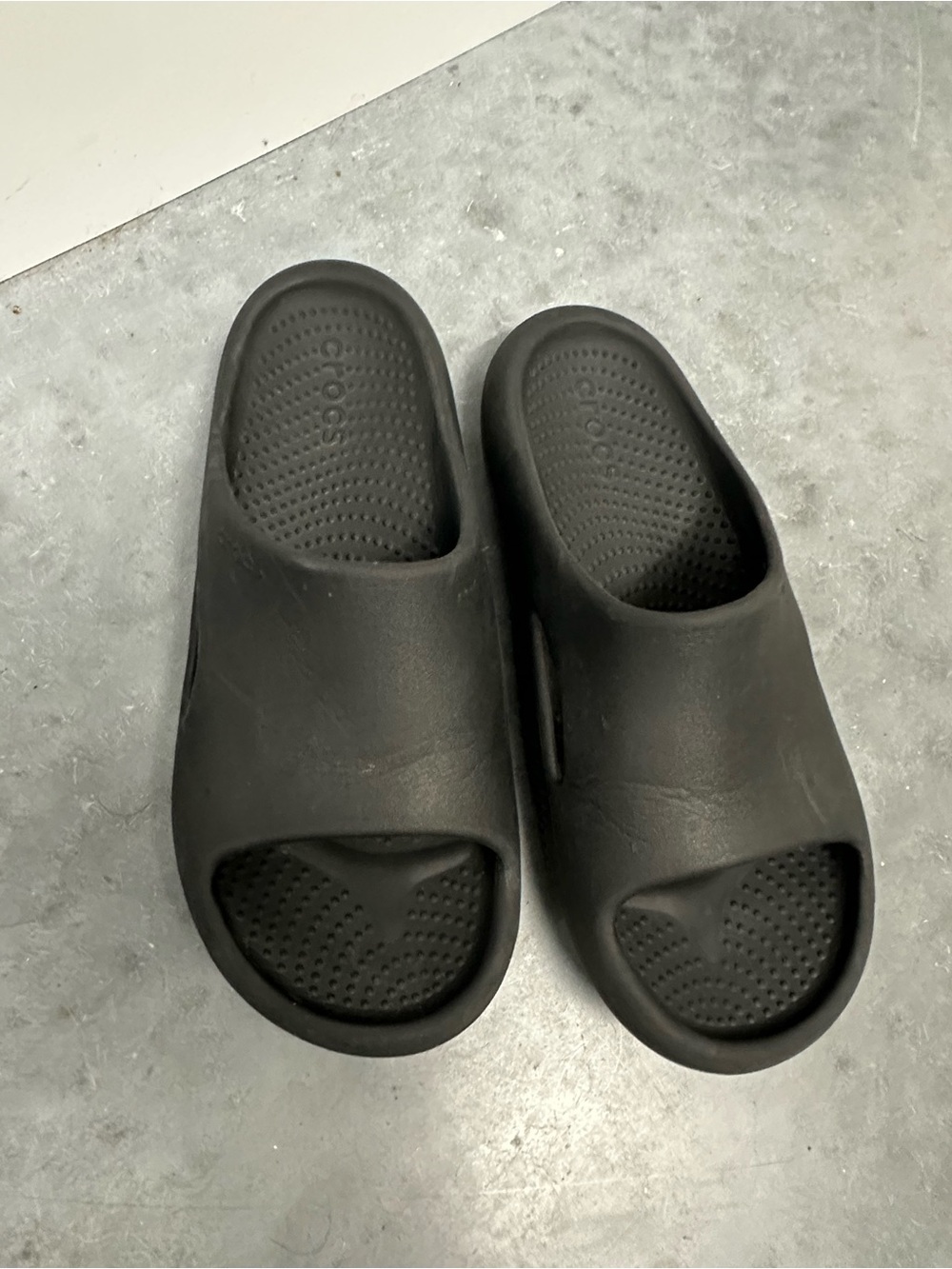 Crocs Mellow Recovery Black Slides- Minimal Slip-On